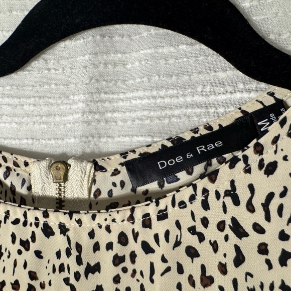Doe & Rae Animal Print Blouse - Picture 3 of 3
